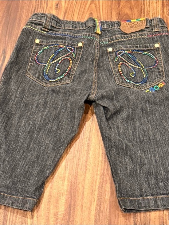COOGI Pants - COOGI Embroidered Jeans Shorts Women's
Bermuda Blue Denim Australian Size 13/14